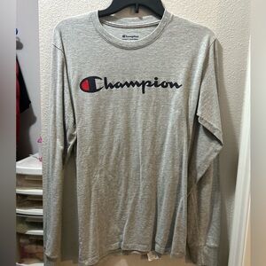 Men’s Champion Classic Graphic Long Sleeve Tee: Size Small